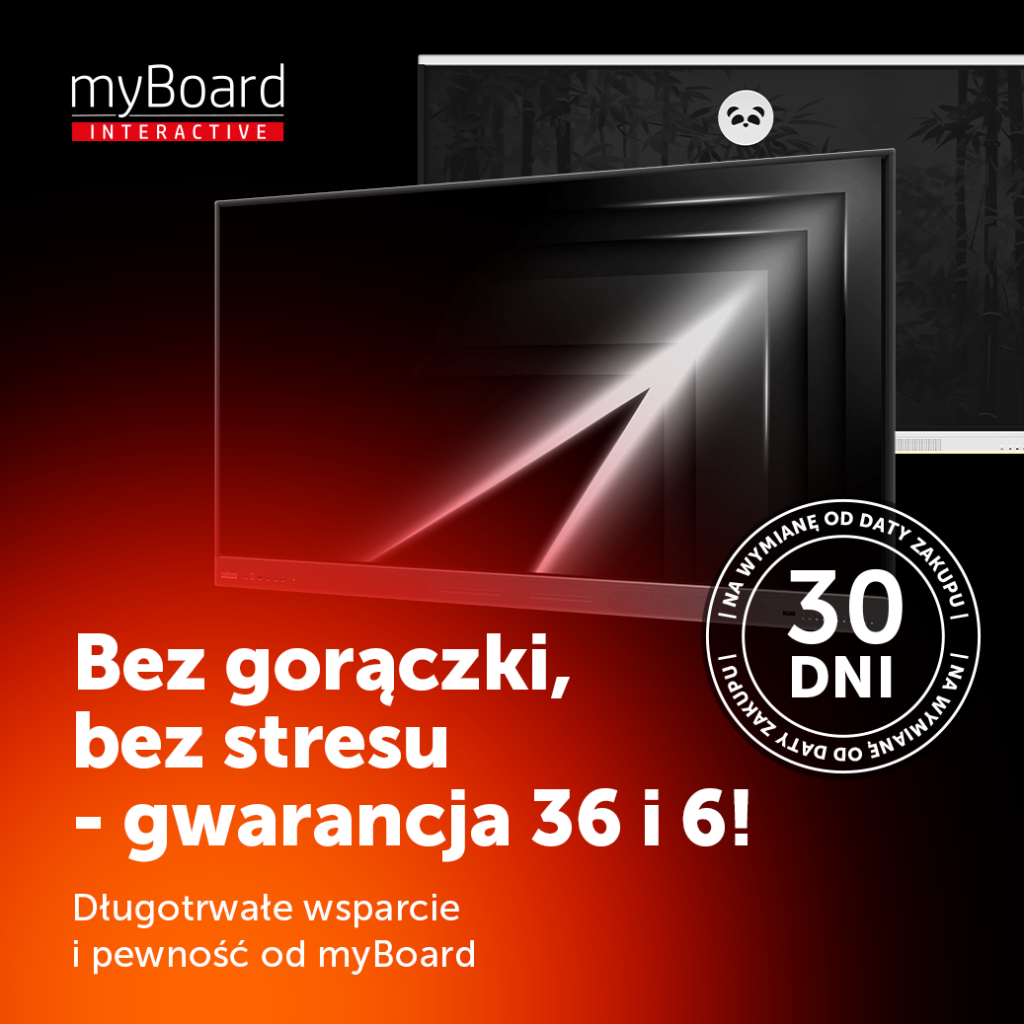 MENTOR myBoard PANDA GREY ARROW kampania gwarancja 2024