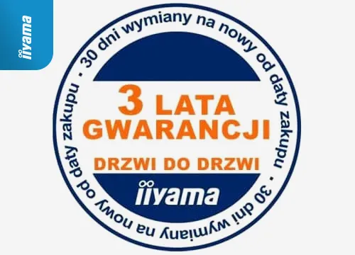 iiyama Gwarancja 3 lata w systemie "drzwi do drzwi"