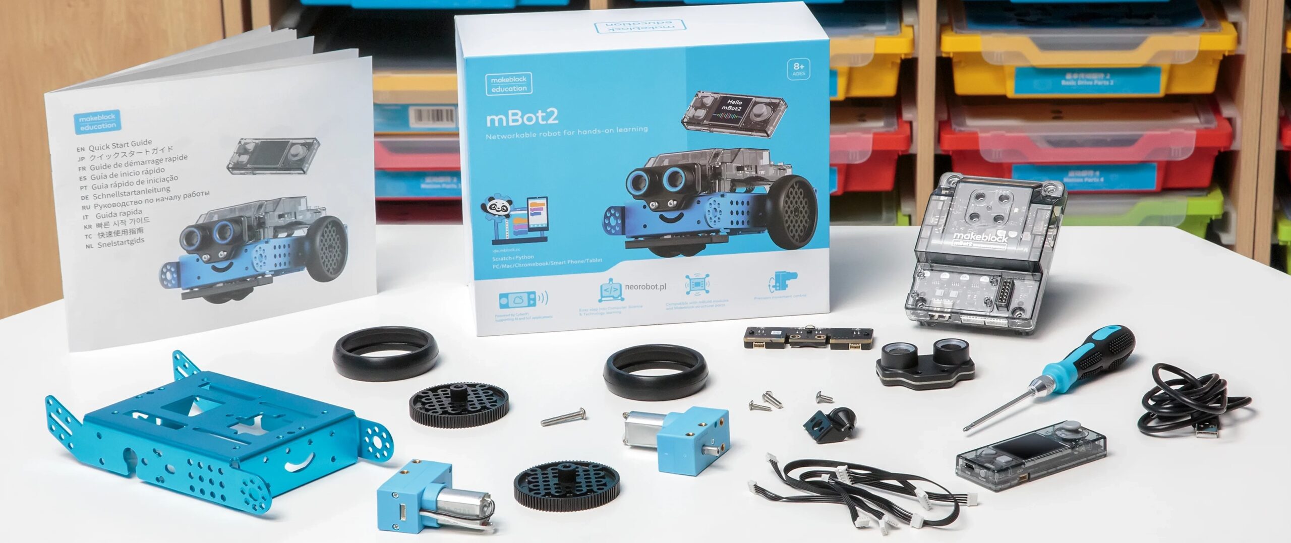 Robot makeblock mBot2 dla edukacji informatycznej