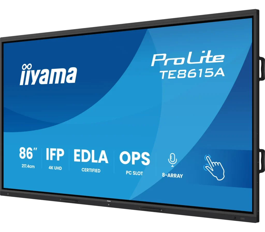 Monitor interaktywny iiyama Prolite TE8615A-B1AG Android 14 Google EDLA