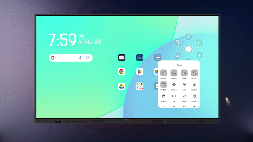 monitor interaktywny iiyama Prolite TExx13A-B1AG Android 14 Google EDLA